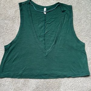 Free people green loose tank